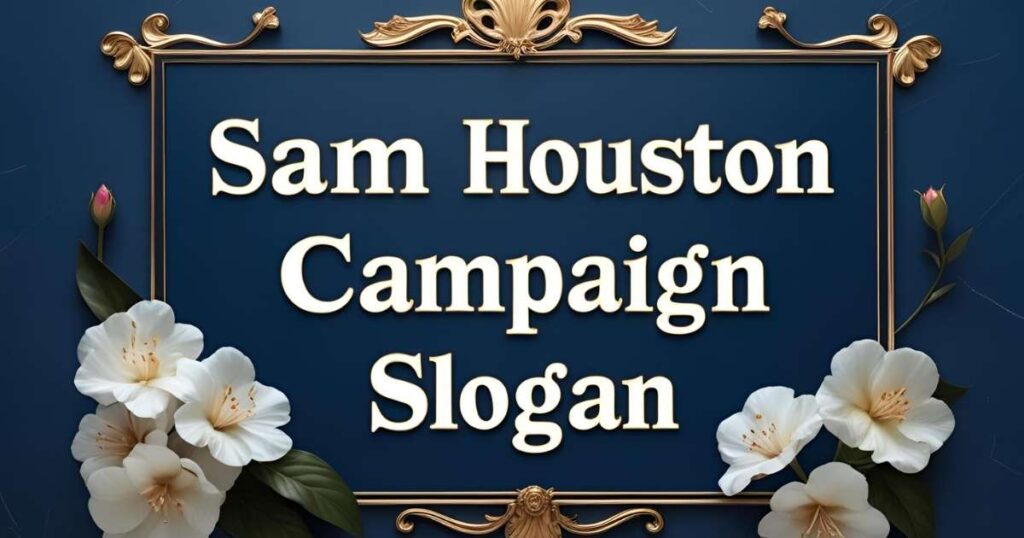 Sam Houston Campaign Slogan 