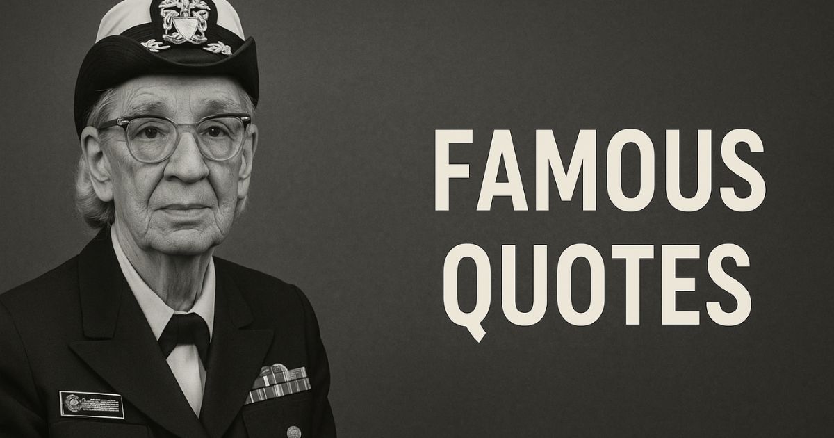 70 Inspiring Grace Hopper Famous Quotes on Innovation and Leadership