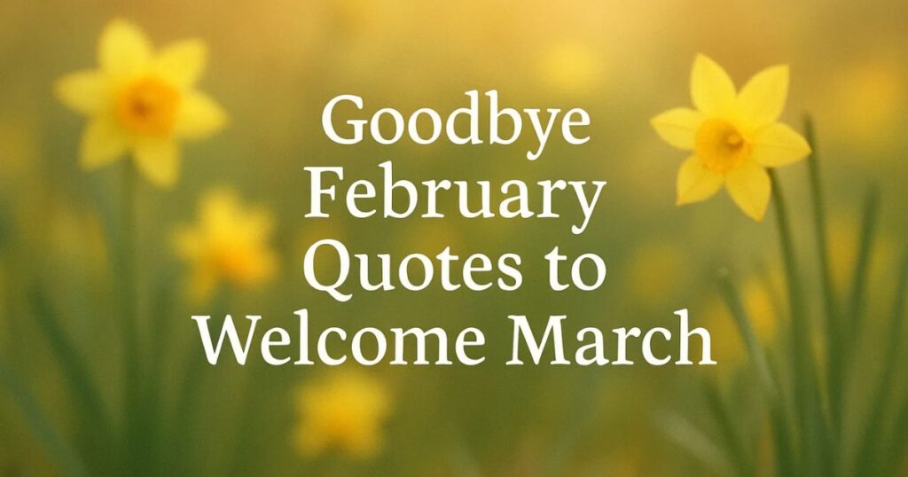 End of February to say Goodbye February Quotes