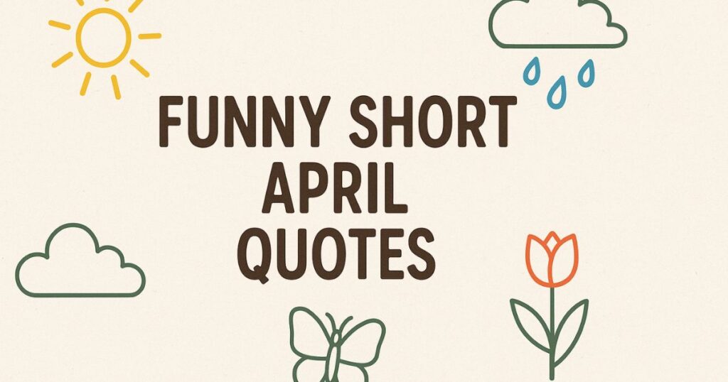 Funny Short April Quotes