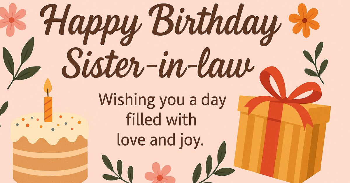 Happy Birthday Sister In Law Images With Quotes: 150 The Best Wishes, Quotes, And Celebration Tips