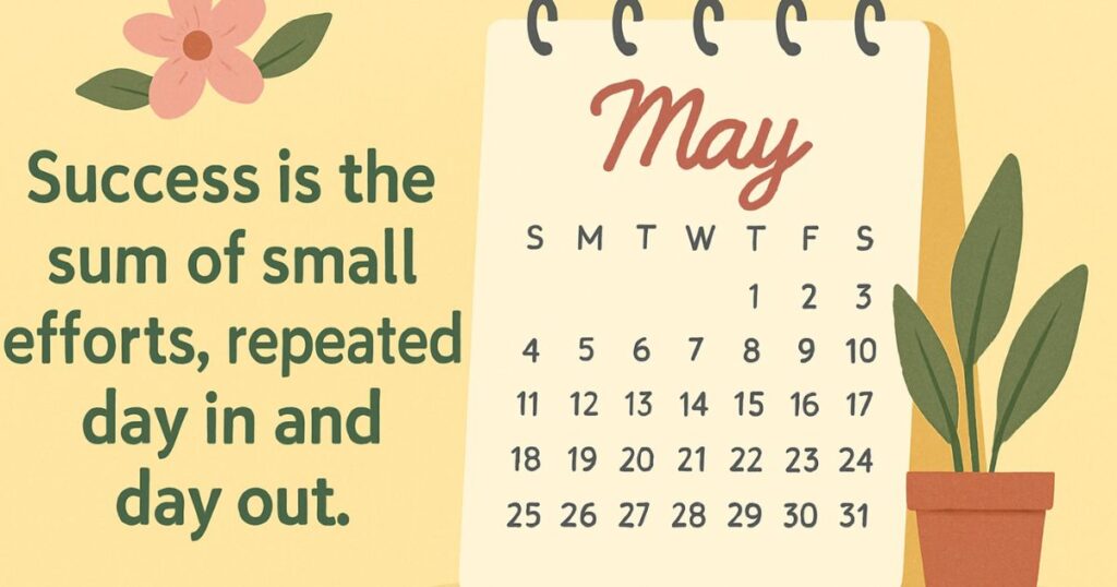 May Quotes For Calendars At Work