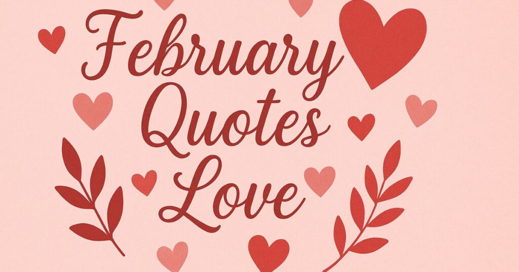 Short February Quotes Love 2025