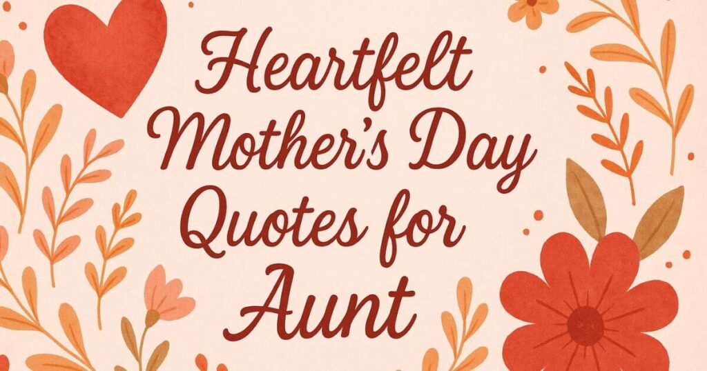 Short Mothers Day Quotes For Aunt