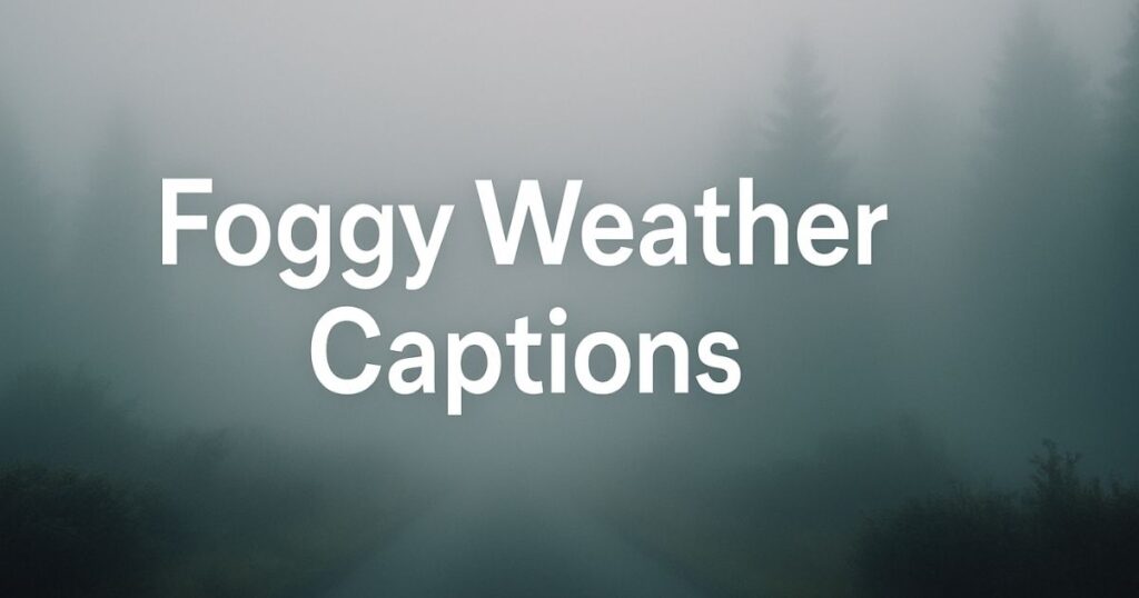 Foggy Weather Captions